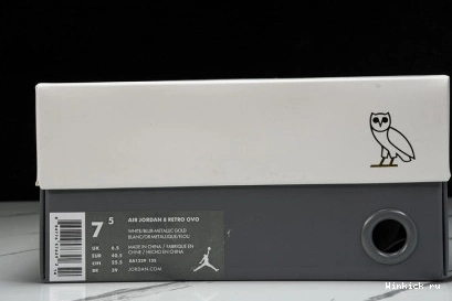 White 8 Retro Jordan OVO 1213